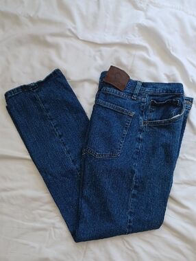 Wrangler Men's Straight Leg Dark Blue Jeans